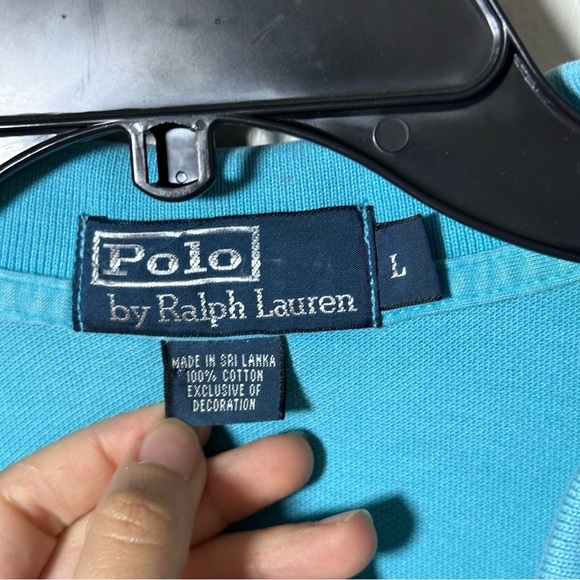 Polo by Ralph Lauren Men Blue Polo T-Shirt Short Sleeve size L. - Picture 4 of 7